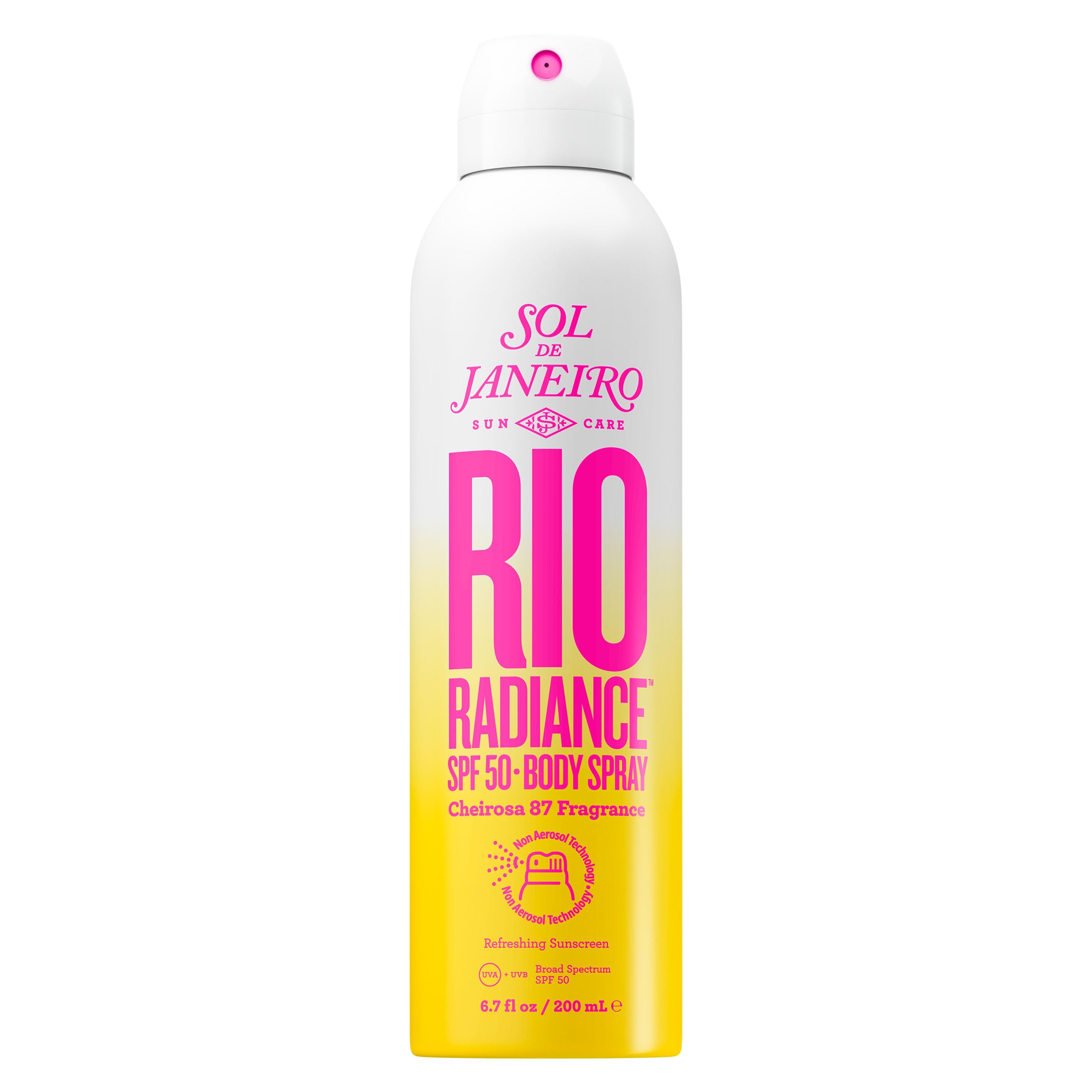 SOL DE JANEIRO Rio Radiance SPF 50 Body Spray Broad Spectrum | Spray Sunscreen for Body | Niacinamide and Antioxidants | Sheer Coverage | UV Protection